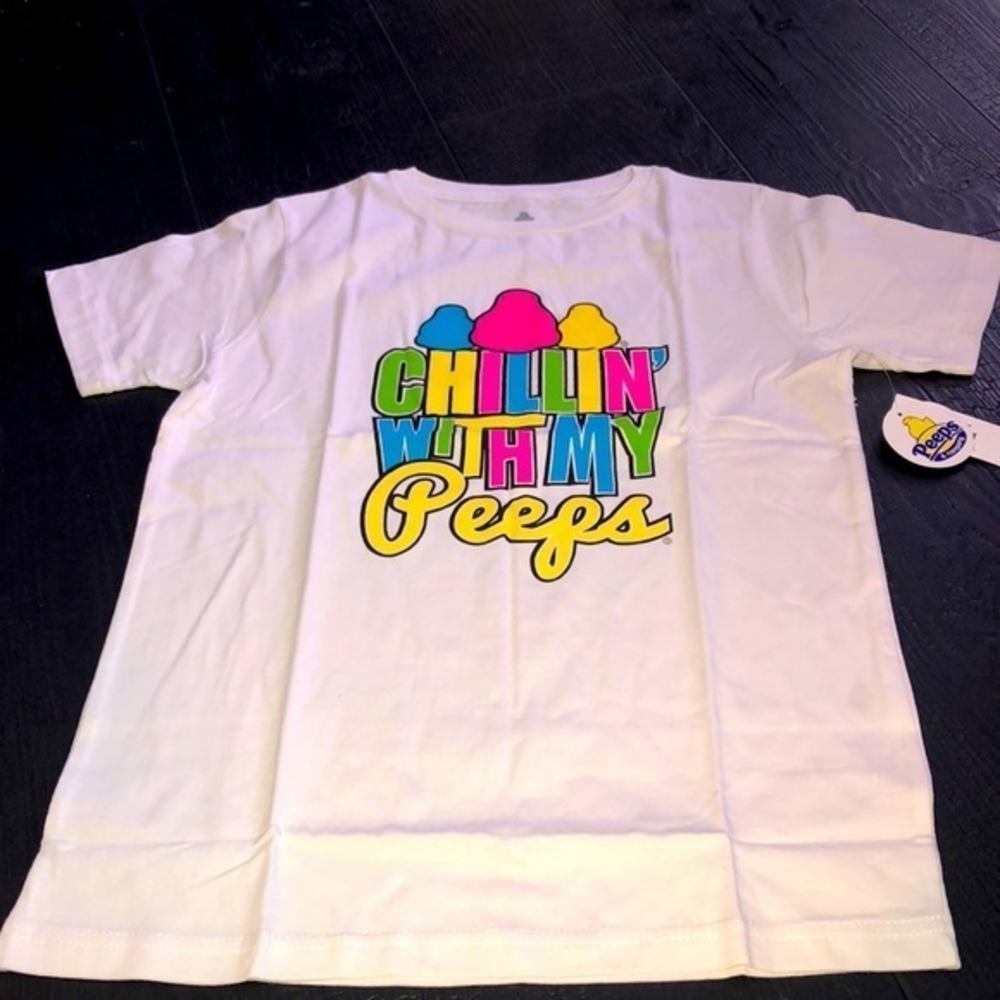 The children’s Place Girls Large Easter Chics PEEPS‎ Tee T- Shirt
